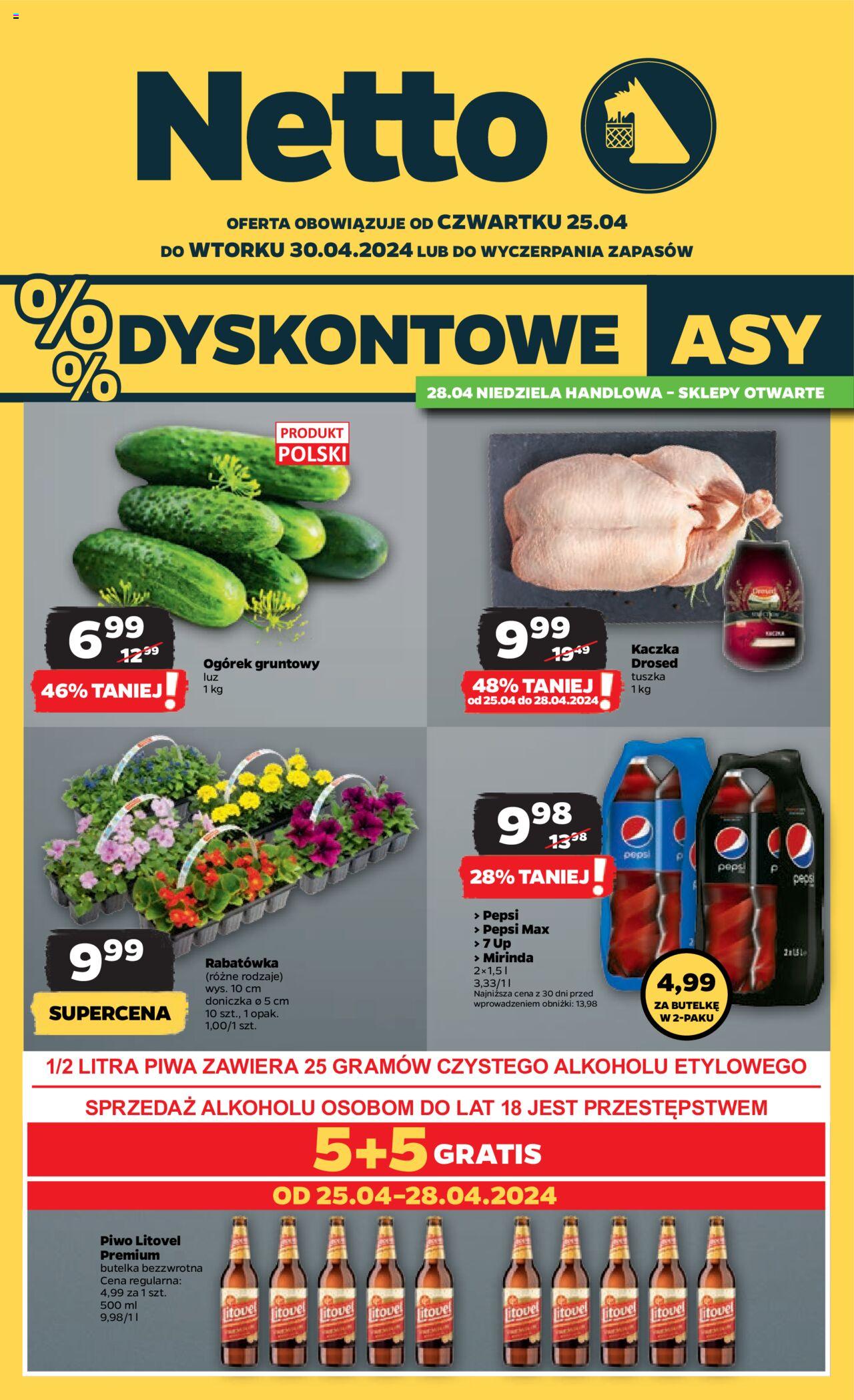 NETTO Gazetka ważna od 25.04.2024 do 30.04.2024 strona 1