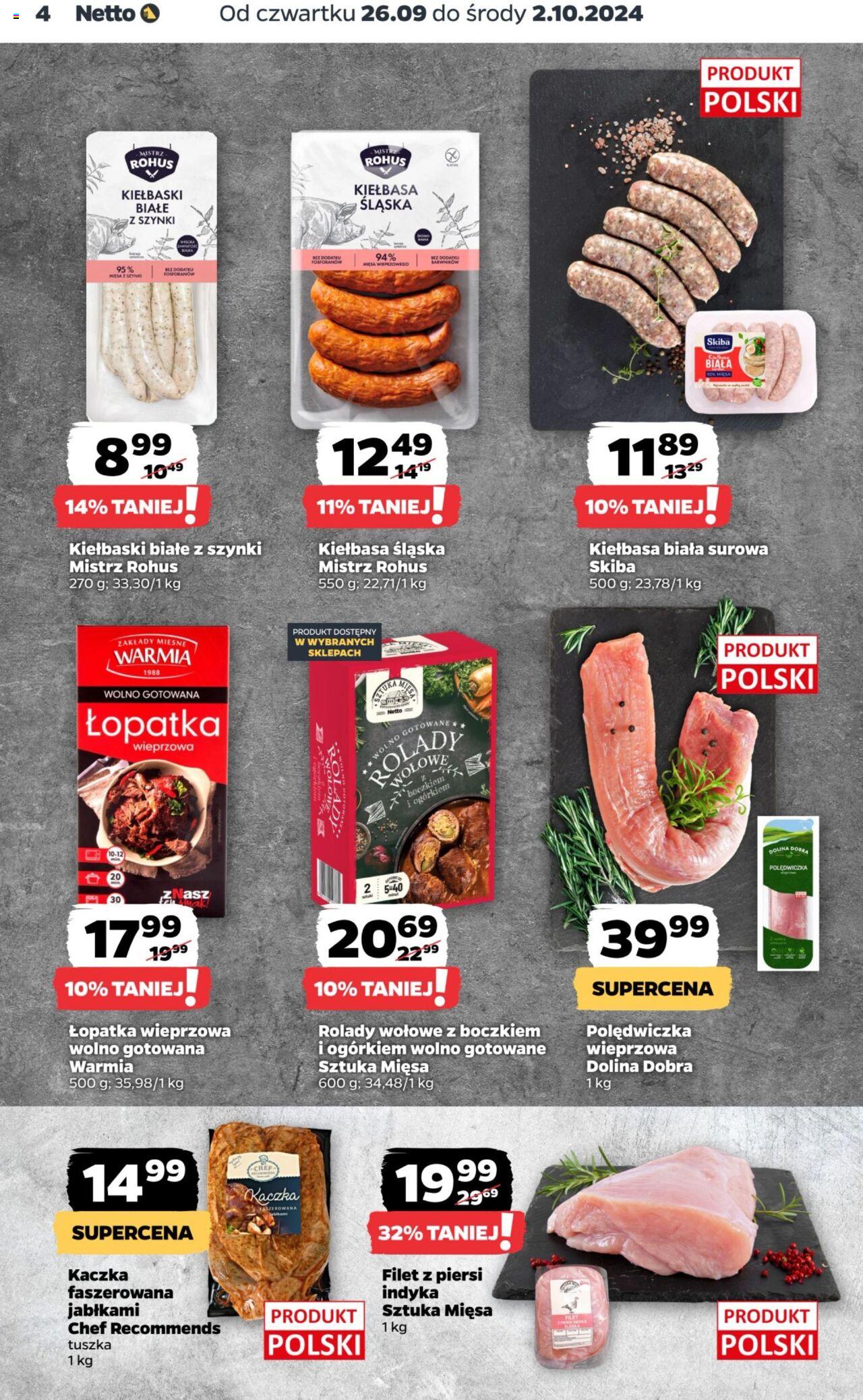 NETTO Gazetka ważna od 26.09.2024 do 02.10.2024 strona 4