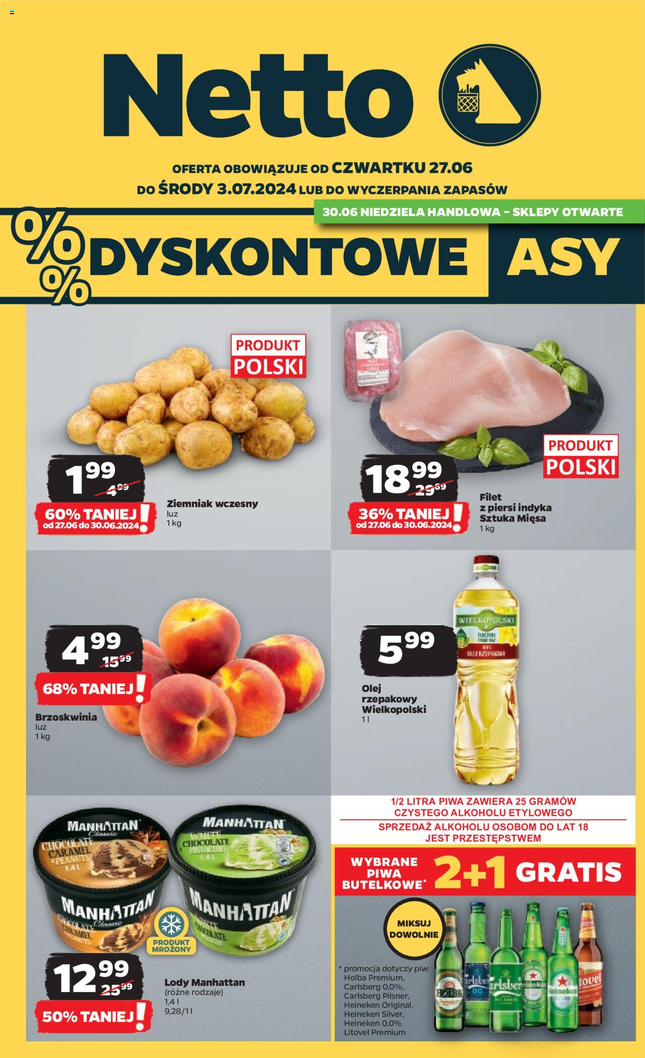 NETTO Gazetka ważna od 27.06.2024 do 03.07.2024 strona 1