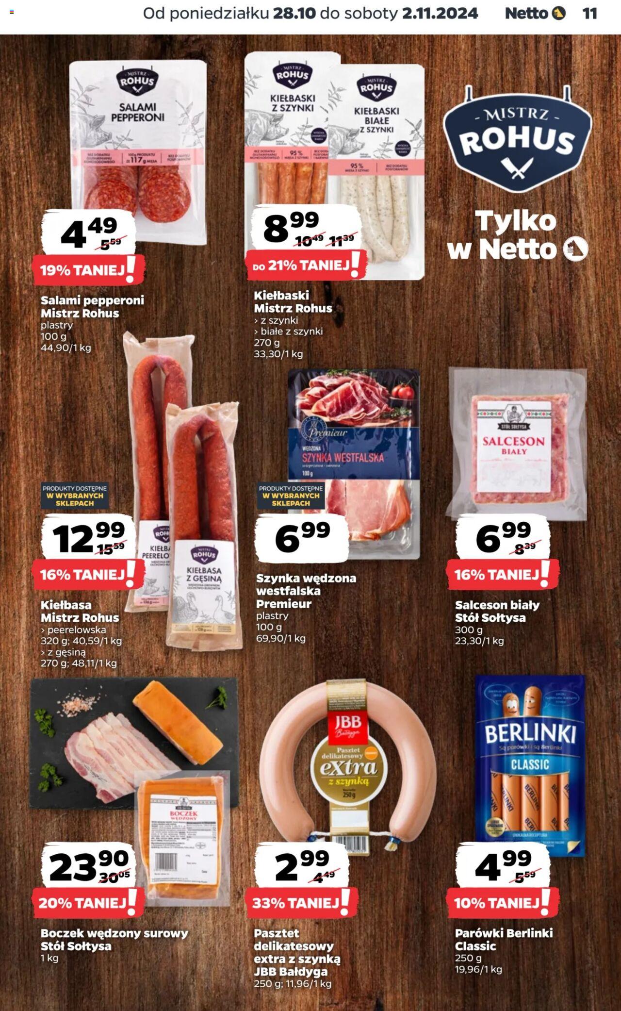 NETTO Gazetka ważna od 28.10.2024 do 02.11.2024 strona 11
