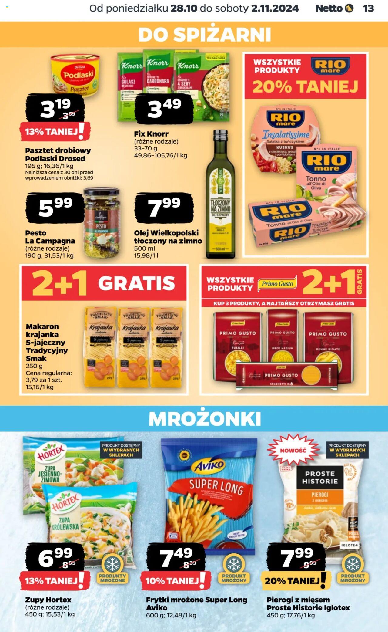 NETTO Gazetka ważna od 28.10.2024 do 02.11.2024 strona 13