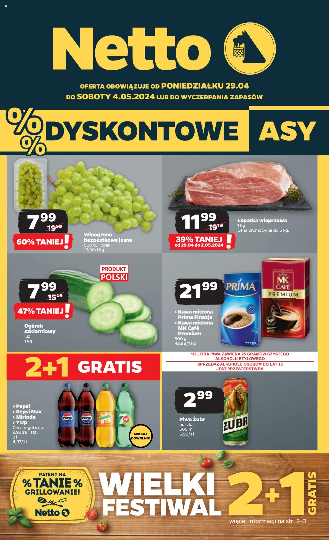 NETTO Gazetka ważna od 29.04.2024 do 04.05.2024 strona 1