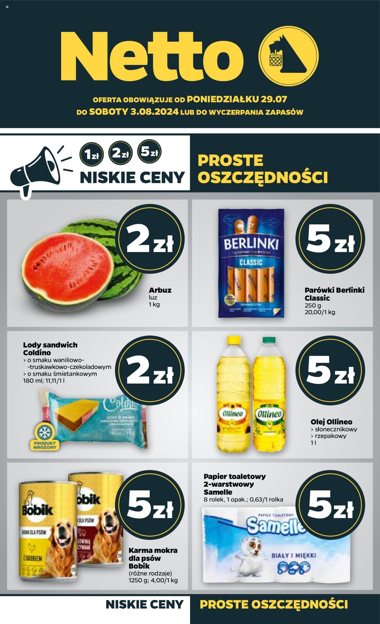  NETTO Gazetka ważna od 29.07.2024 do 03.08.2024 strona 1