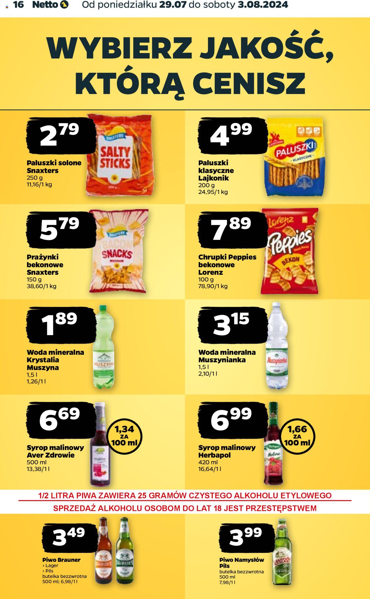  NETTO Gazetka ważna od 29.07.2024 do 03.08.2024 strona 16