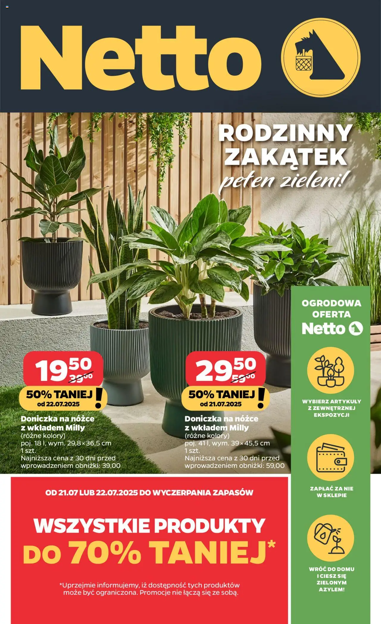 NETTO Katalog Ogród ważna od  21.07.2025 do 26.07.2025 strona 1