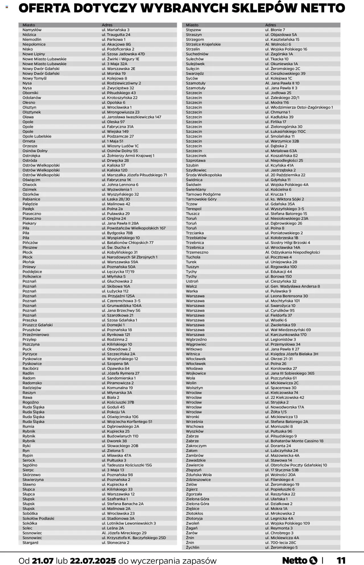 NETTO Katalog Ogród ważna od  21.07.2025 do 26.07.2025 strona 11