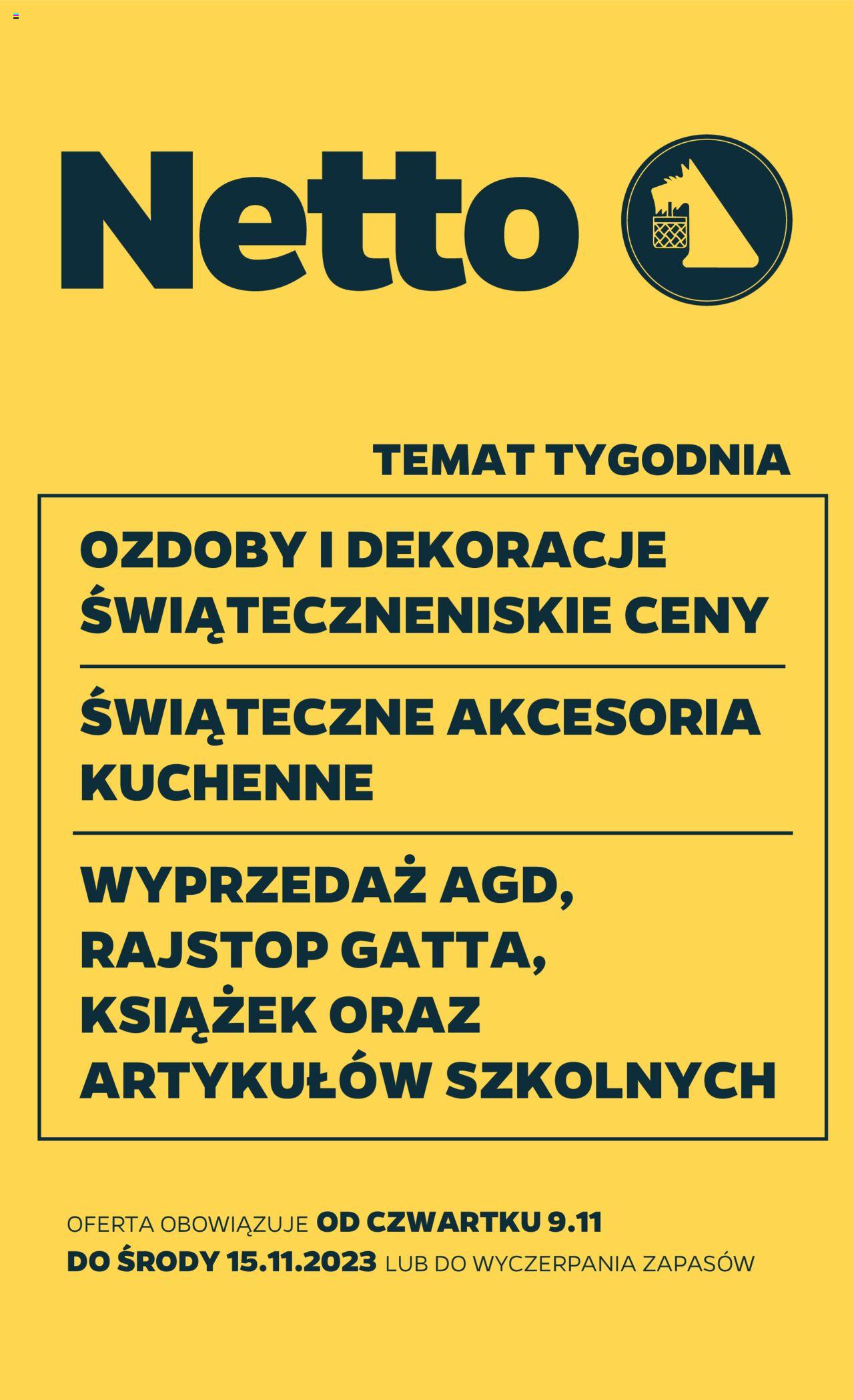 Netto Non Food gazetka ważna  od 09.11.2023 do 15.11.2023 strona 1