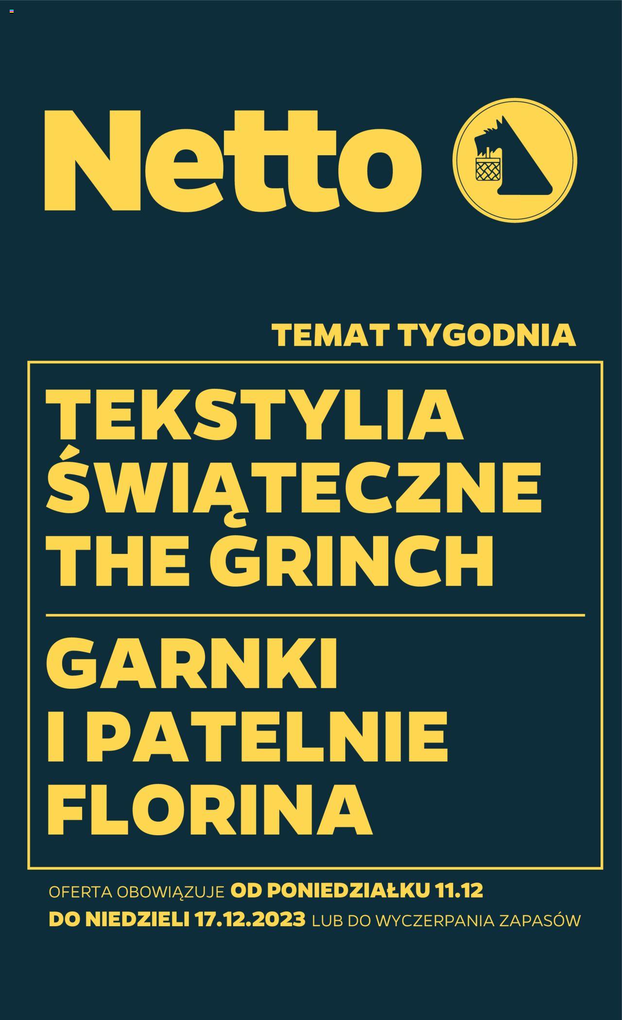 Netto Non Food gazetka ważna od 11.12.2023 do 17.12.2023 strona 1