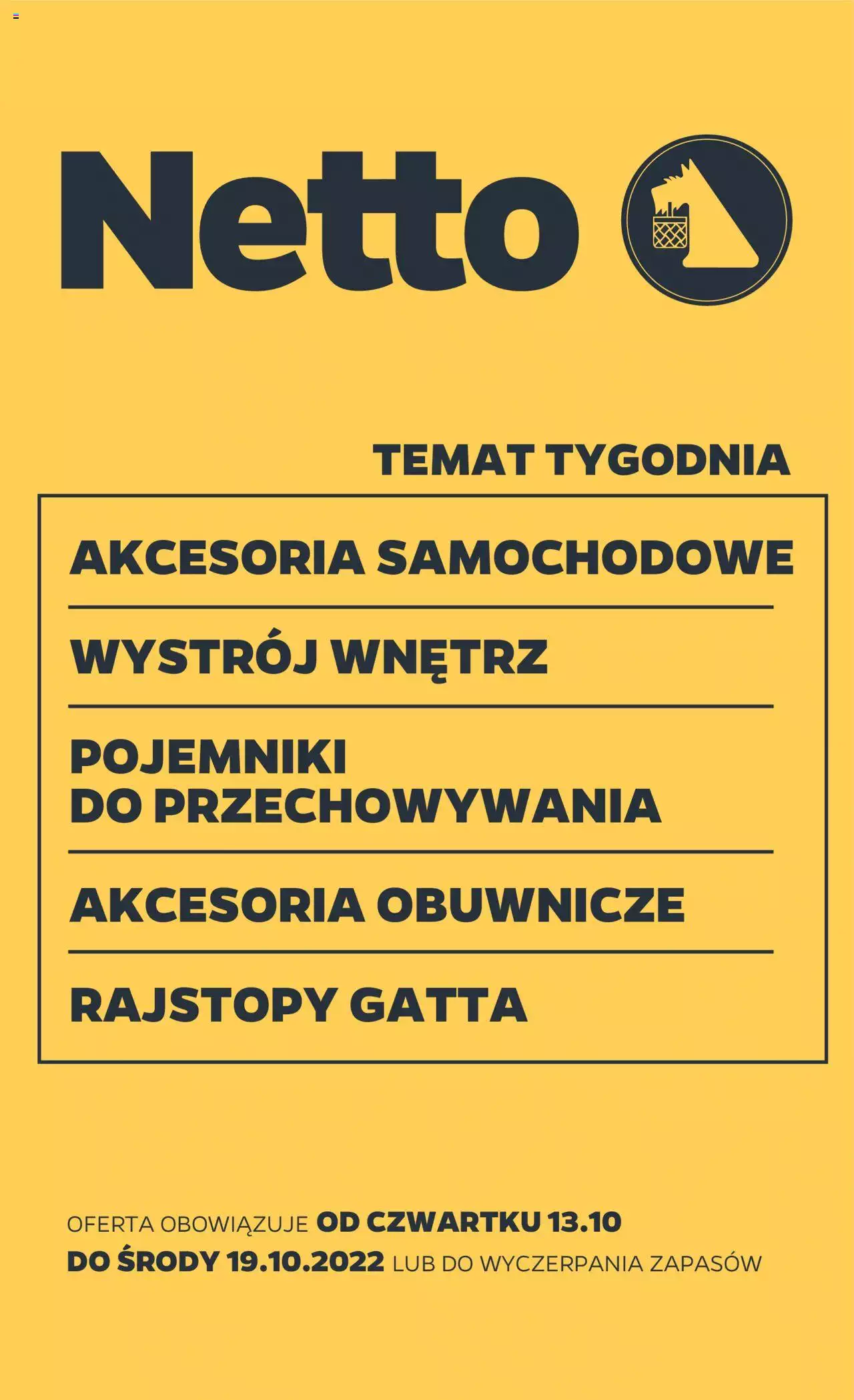 NETTO Non Food gazetka ważna od 13.10.2022 do 19.10.2022 strona 1