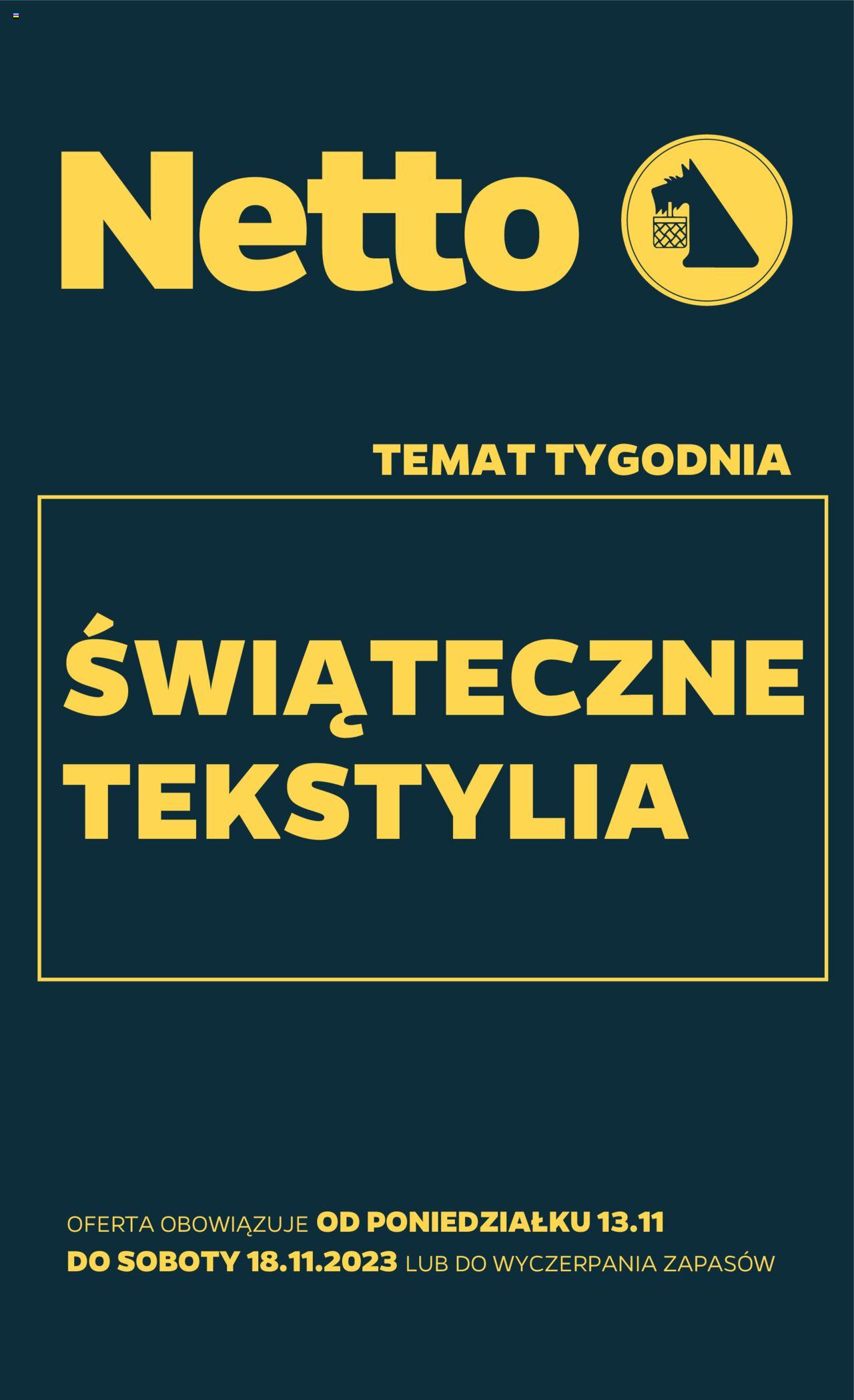 Netto Non Food gazetka ważna od  13.11.2023 do 18.11.2023 strona 1
