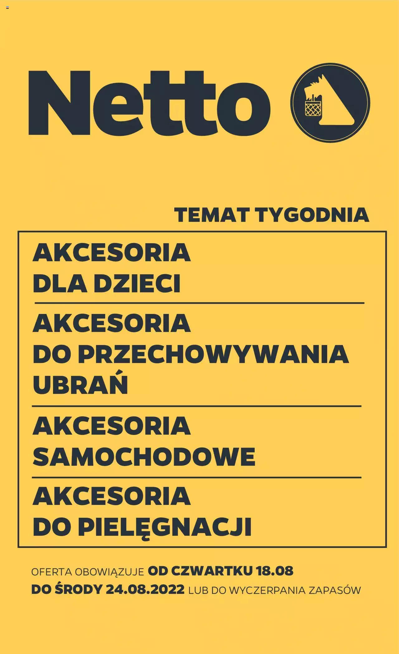 Netto Non Food gazetka ważna od 18.08.2022 do 24.08.2022 strona 1