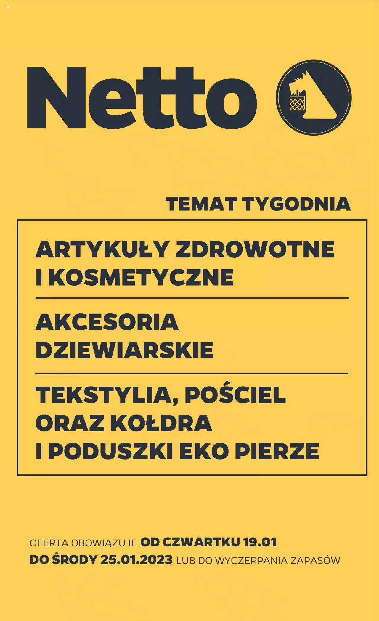 NETTO Non Food gazetka ważna od  19.01.2023 do 25.01.2023 strona 1