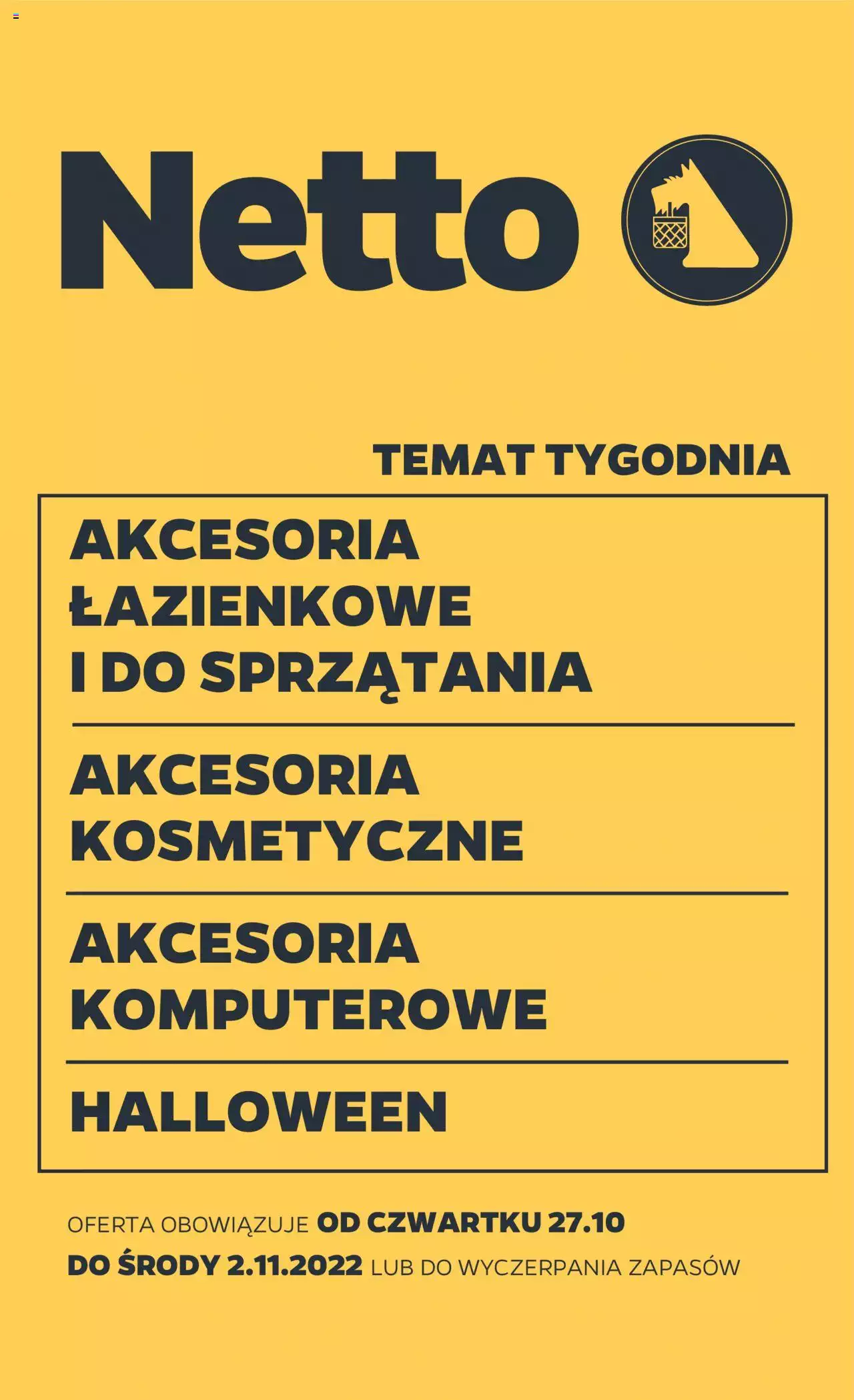 NETTO Non Food gazetka ważna  od 27.10.2022 do 02.11.2022 strona 1