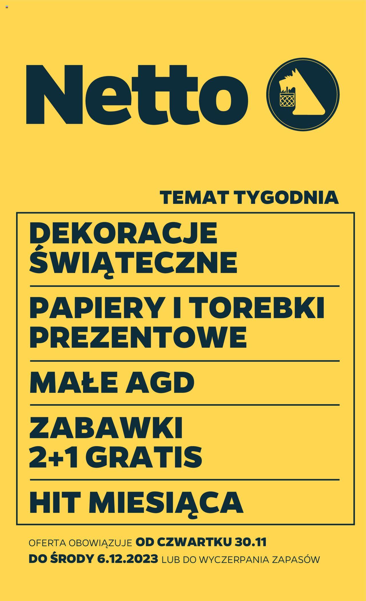 Netto Non Food gazetka ważna od 30.11.2023 do 06.12.2023 strona 1