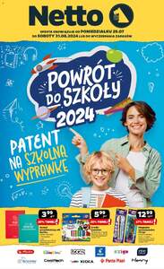 NETTO Powrót do szkoły gazetka ważna od 29.07.2024 do 31.08.2024