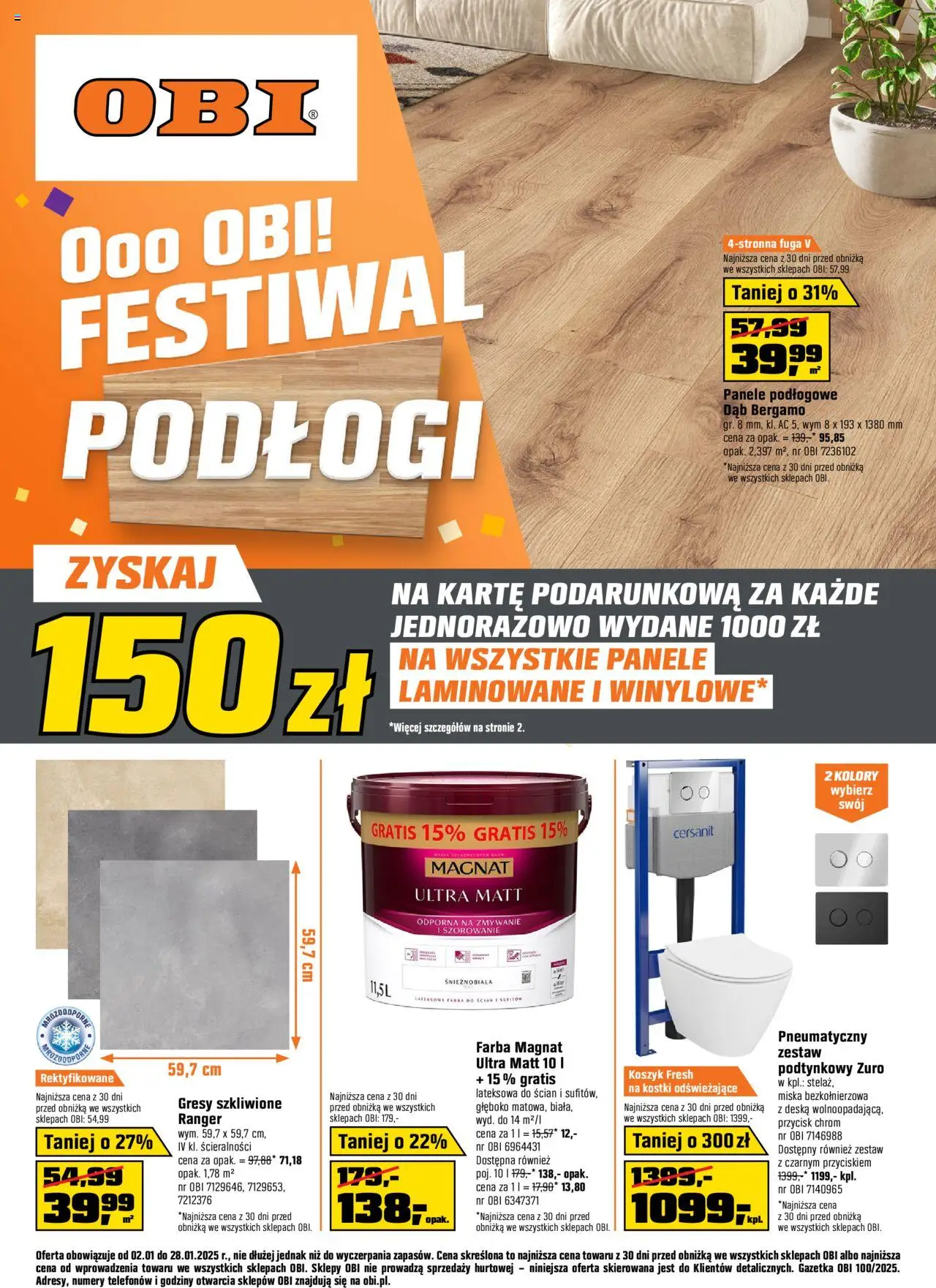 OBI Gazetka ważna od 02.01.2025 do 28.01.2025 strona 1
