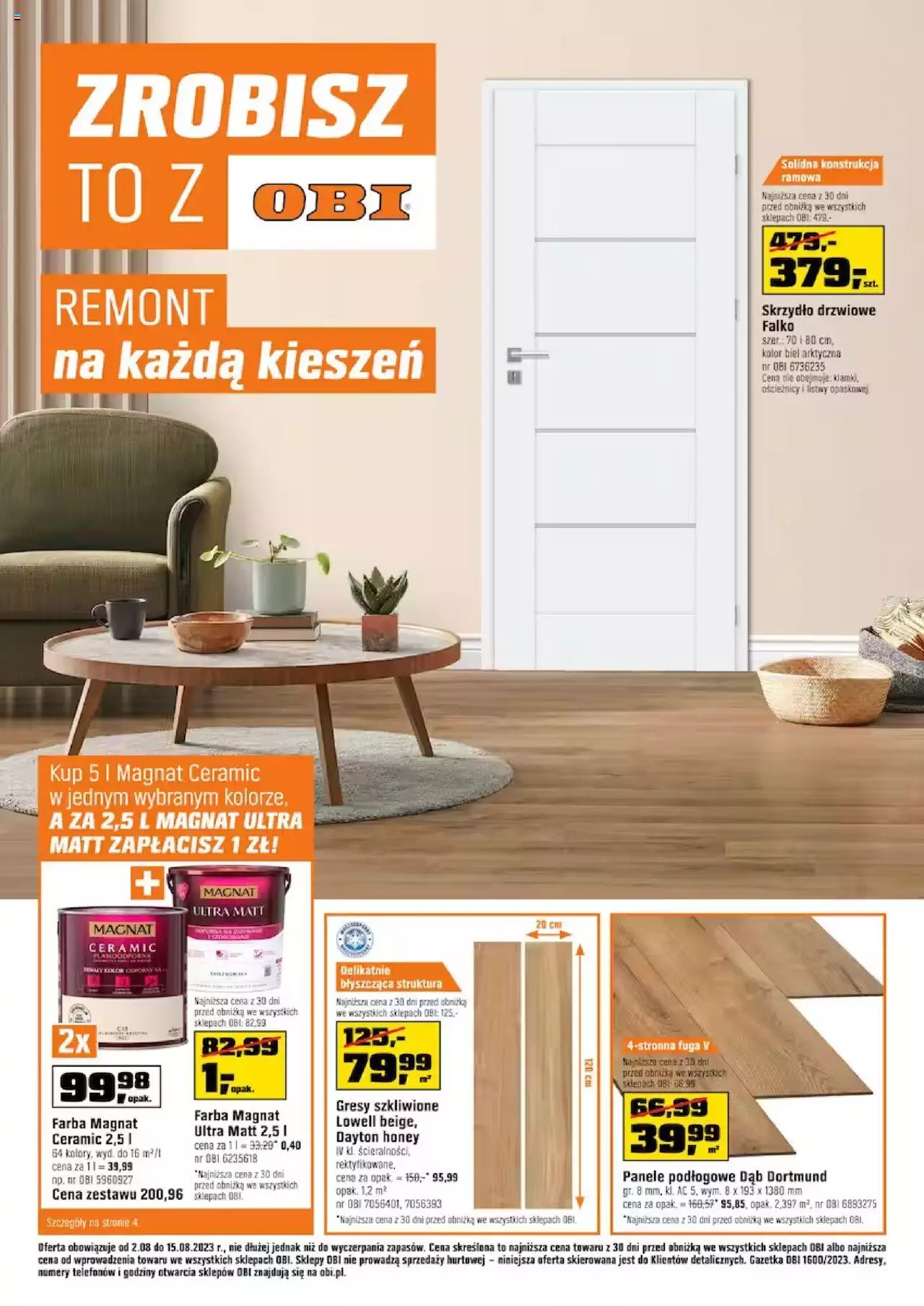 OBI Gazetka ważna od  02.08.2023 do 15.08.2023 strona 1