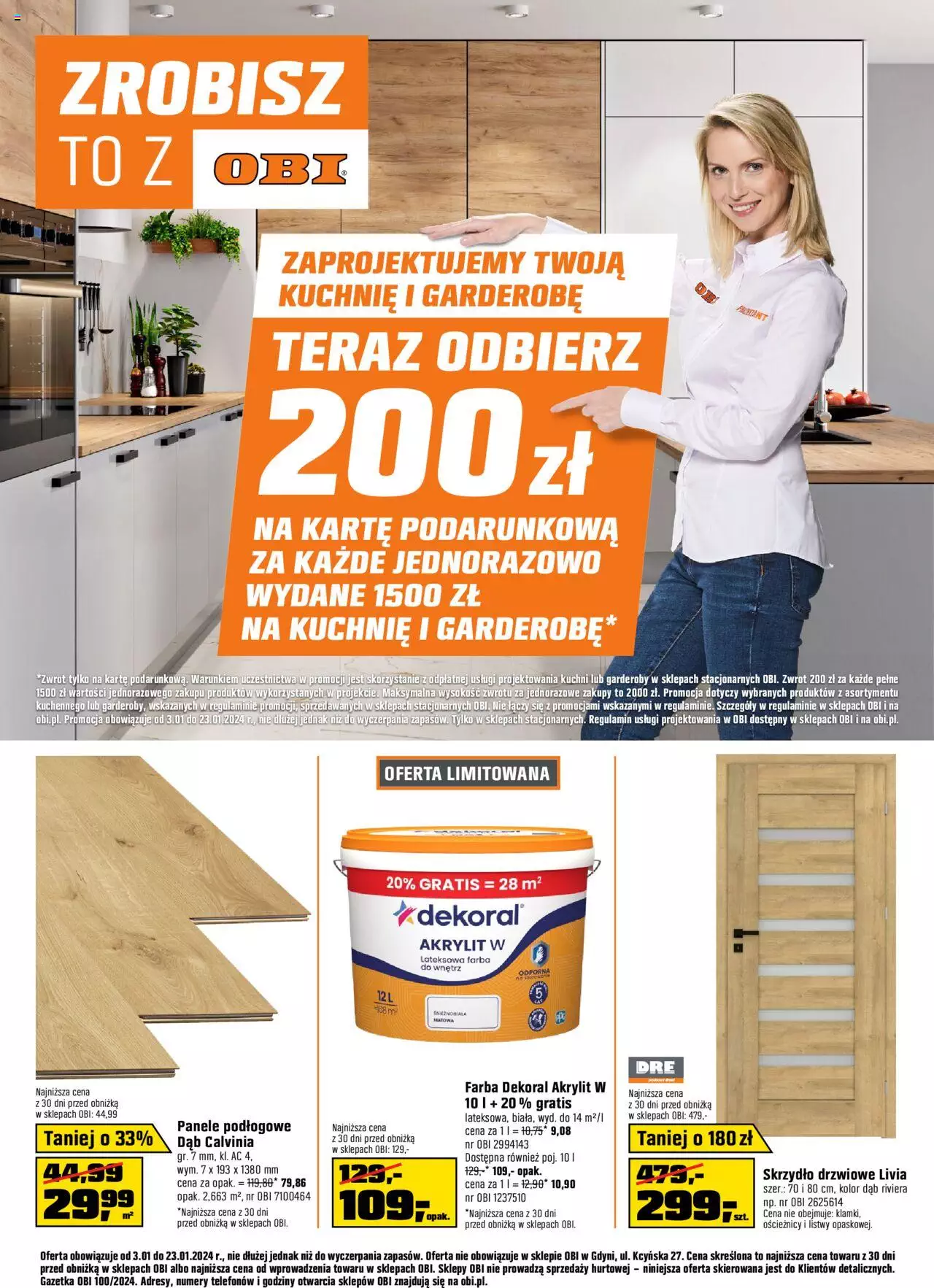 OBI Gazetka ważna od 03.01.2024 do 23.01.2024 strona 1