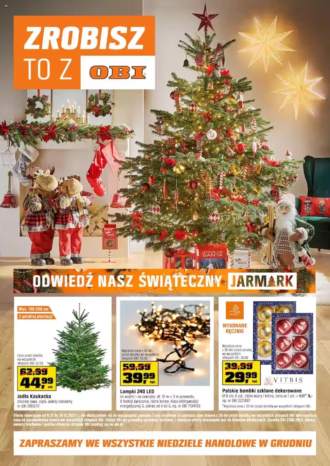 OBI gazetka ważna od 06.12.2023 do 24.12.2023 strona 1