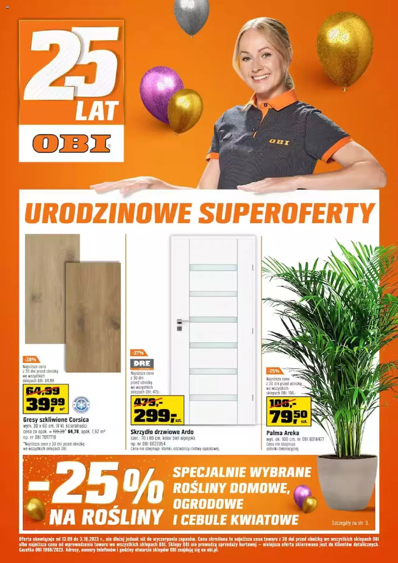 OBI Gazetka ważna od 13.09.2023 do 03.10.2023 strona 1