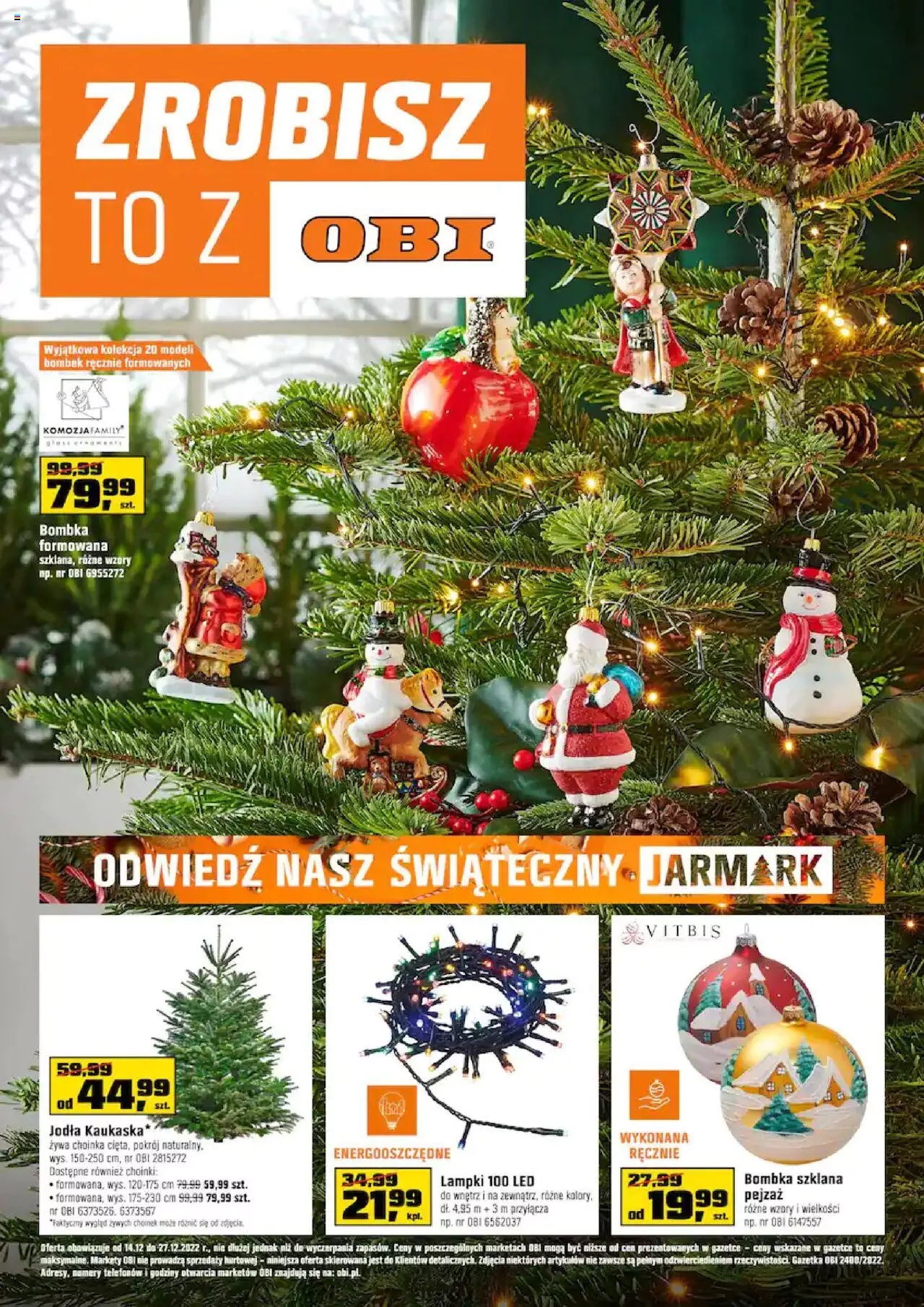 OBI  gazetka ważna od 14.12.2022 do 27.12.2022 strona 1