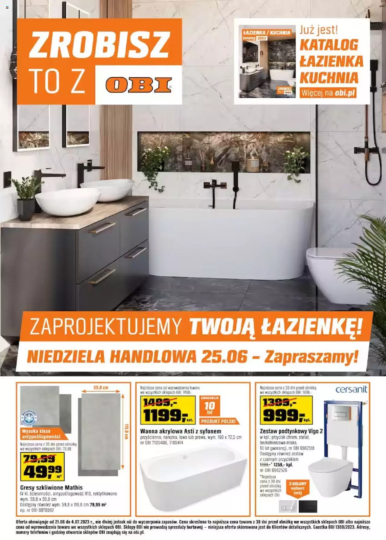 OBI Gazetka ważna od 21.06.2023 do 04.07.2023 strona 1