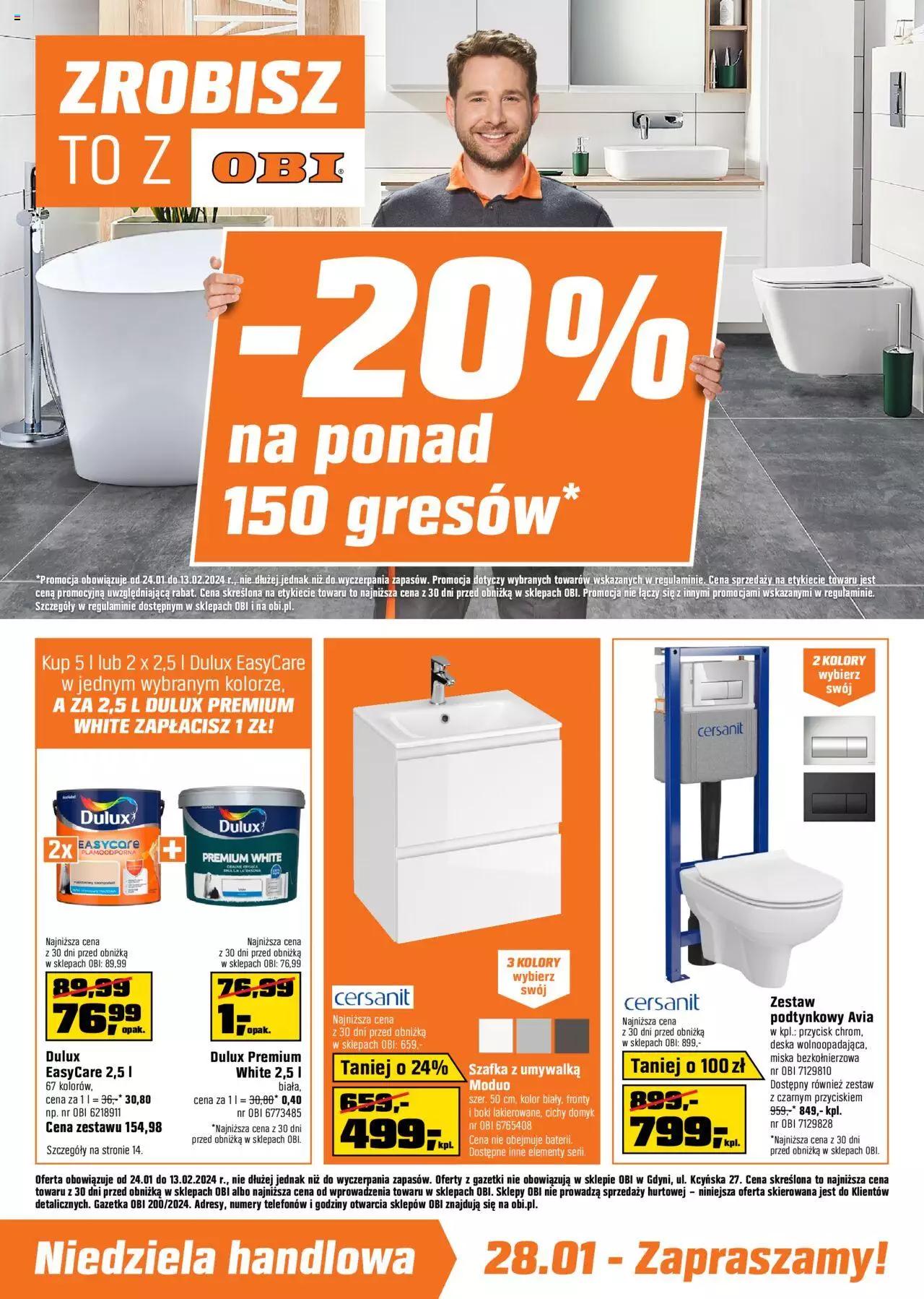 OBI Gazetka ważna od  24.01.2024 do 13.02.2024 strona 1