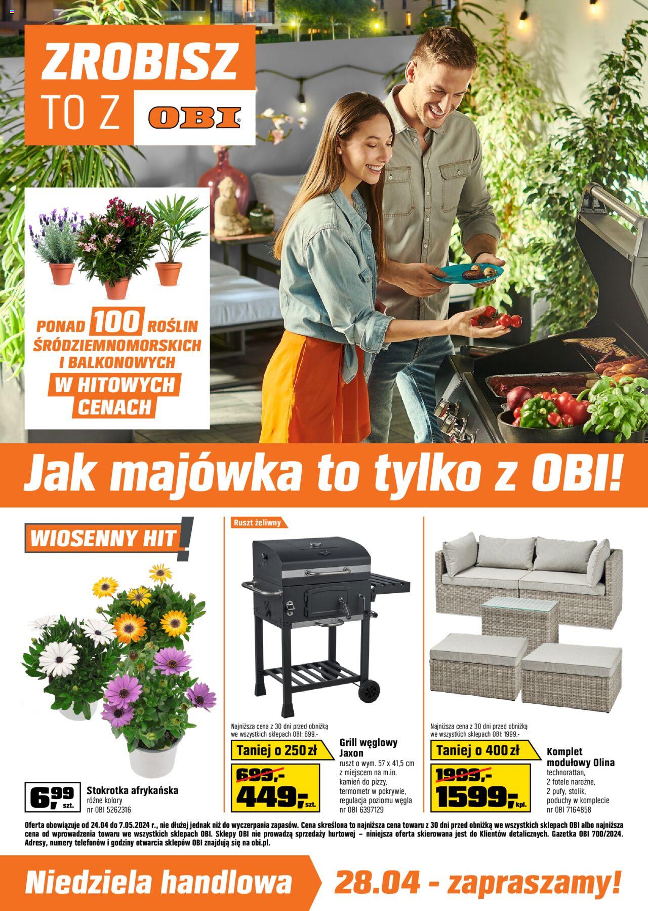 OBI Gazetka ważna od 24.04.2024 do 07.05.2024 strona 1