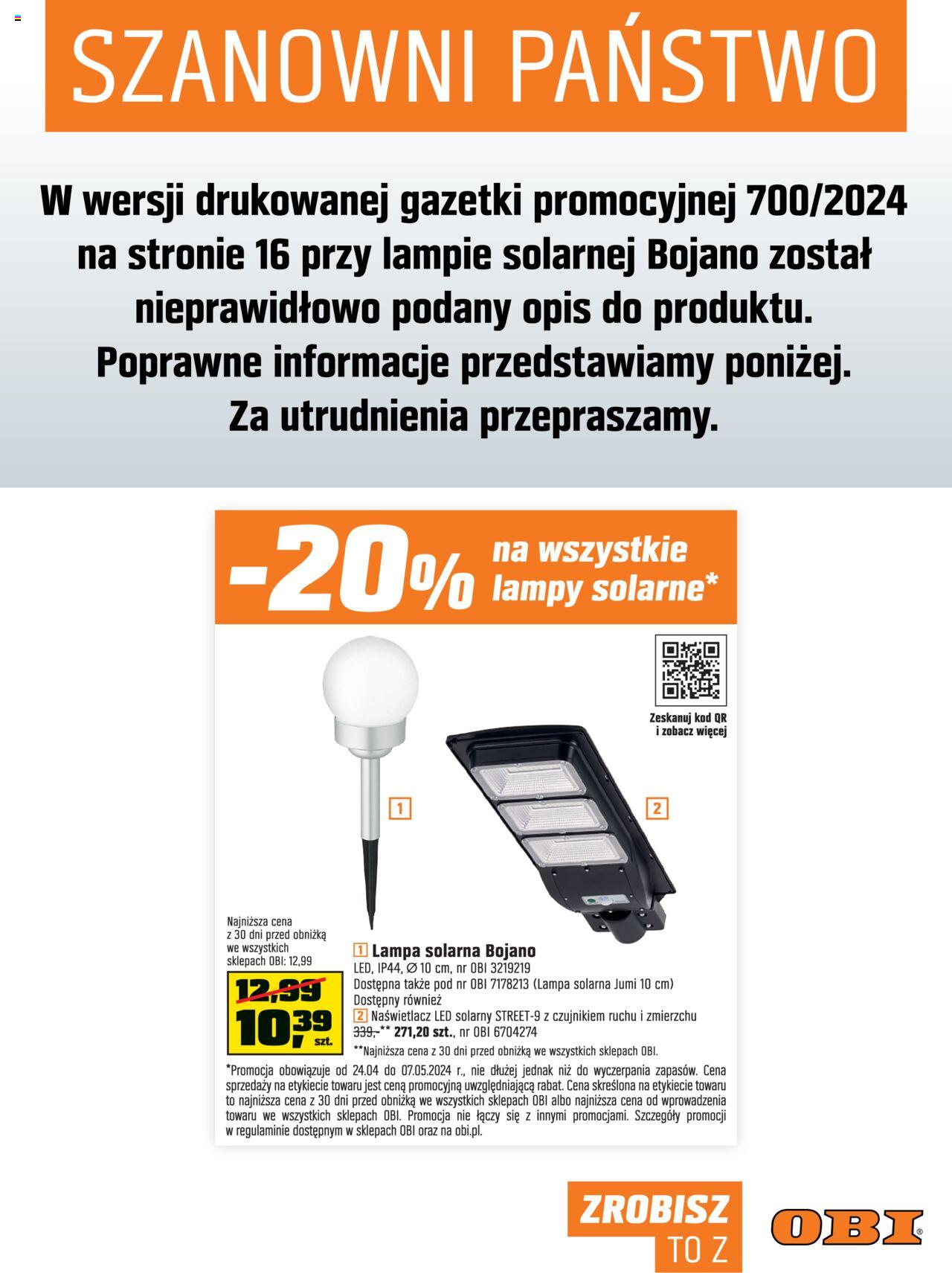 OBI Gazetka ważna od 24.04.2024 do 07.05.2024 strona 19