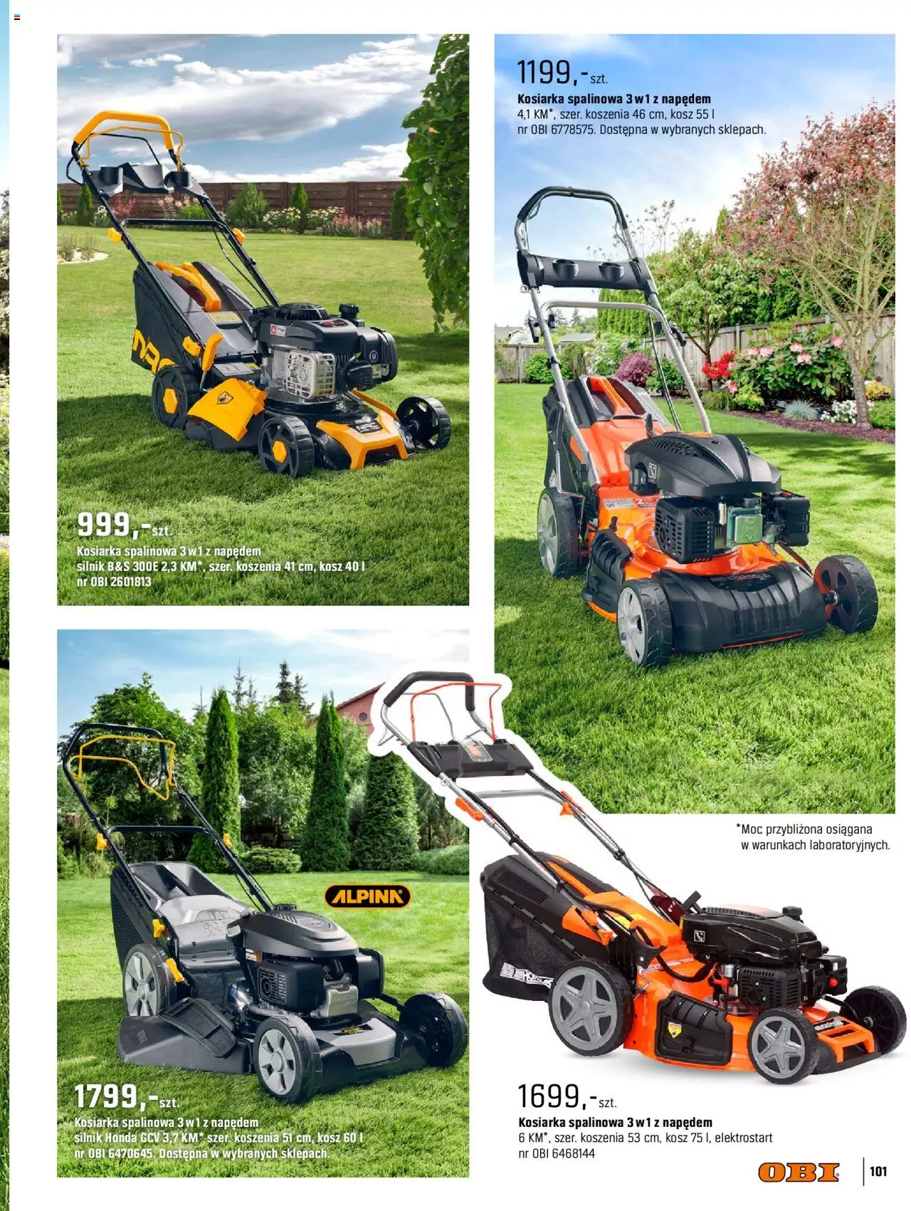 OBI Katalog Ogród Taras Balkon gazetka ważna od 30.03.2022 do 31.08.2022 strona 101