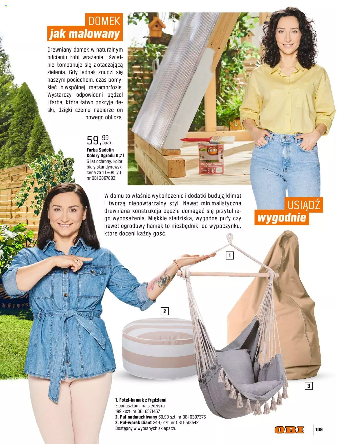 OBI Katalog Ogród Taras Balkon gazetka ważna od 30.03.2022 do 31.08.2022 strona 109