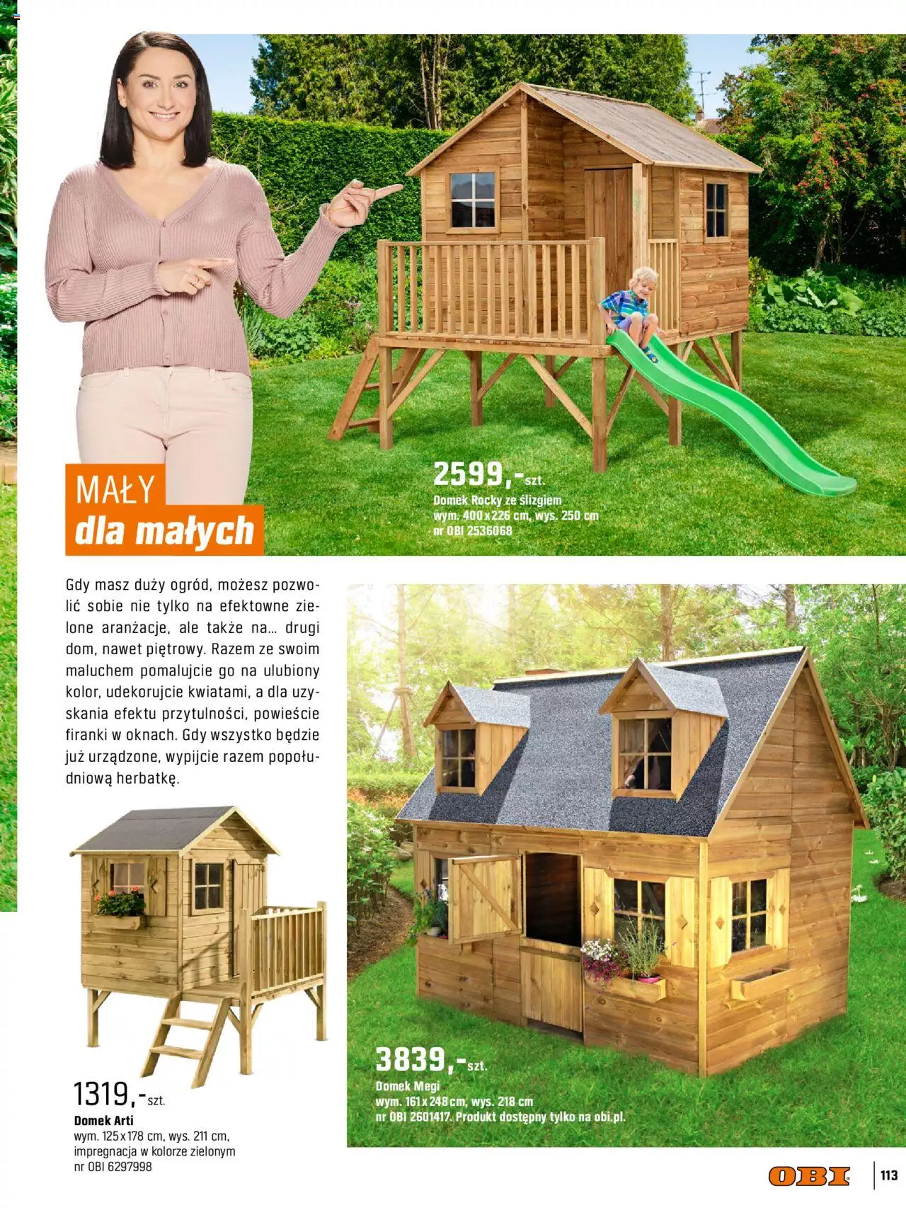 OBI Katalog Ogród Taras Balkon gazetka ważna od 30.03.2022 do 31.08.2022 strona 113