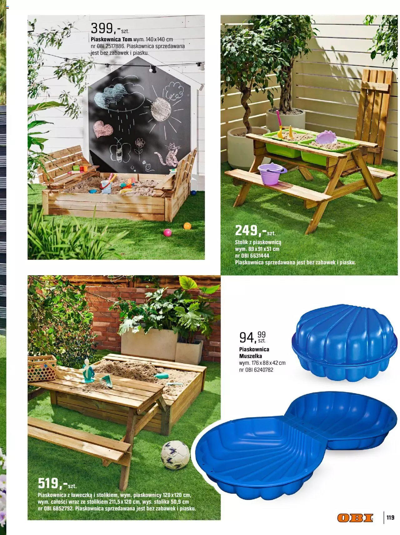 OBI Katalog Ogród Taras Balkon gazetka ważna od 30.03.2022 do 31.08.2022 strona 119