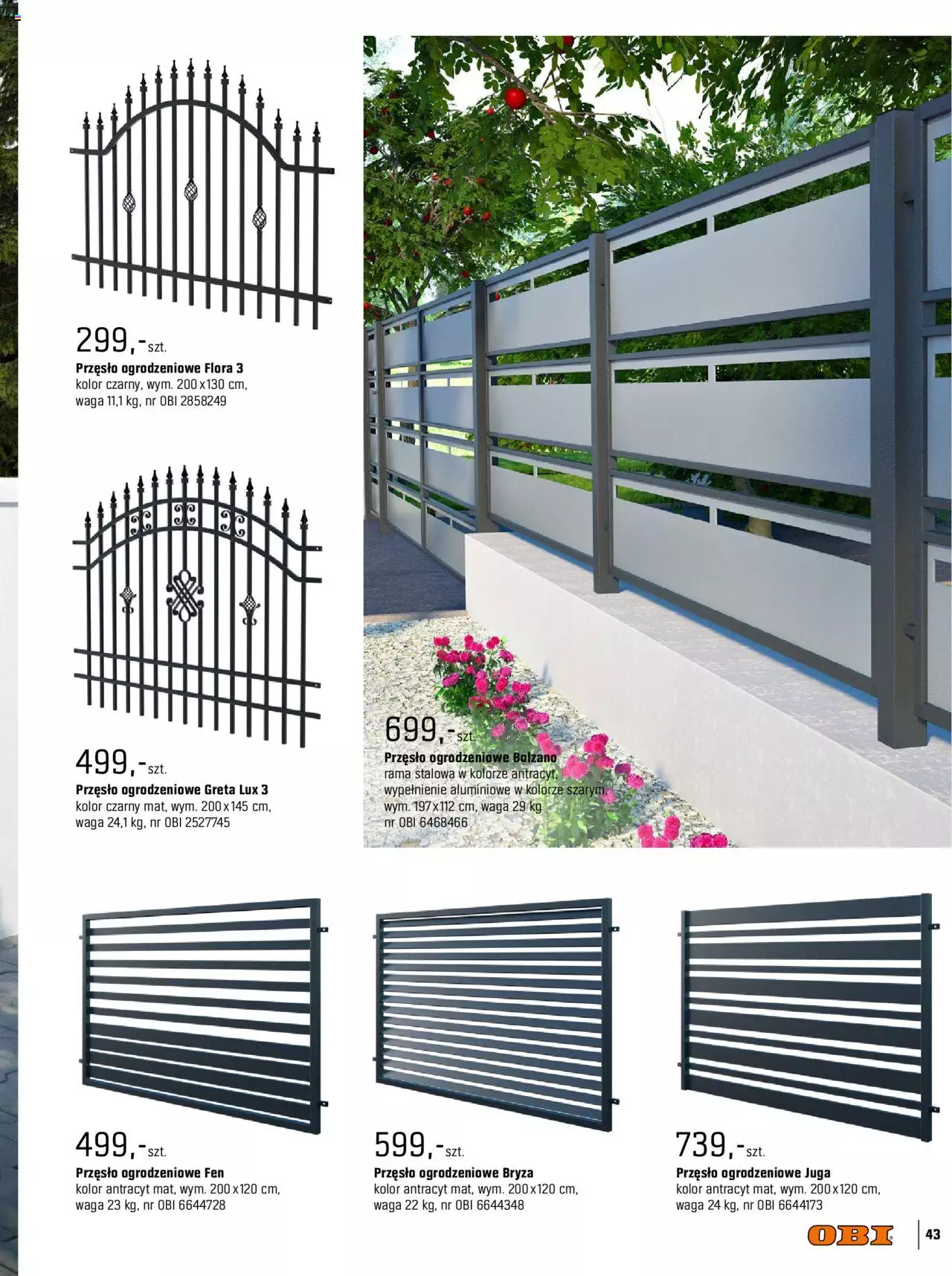 OBI Katalog Ogród Taras Balkon gazetka ważna od 30.03.2022 do 31.08.2022 strona 43