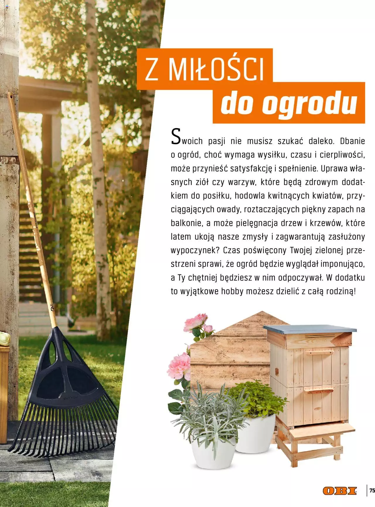 OBI Katalog Ogród Taras Balkon gazetka ważna od 30.03.2022 do 31.08.2022 strona 75