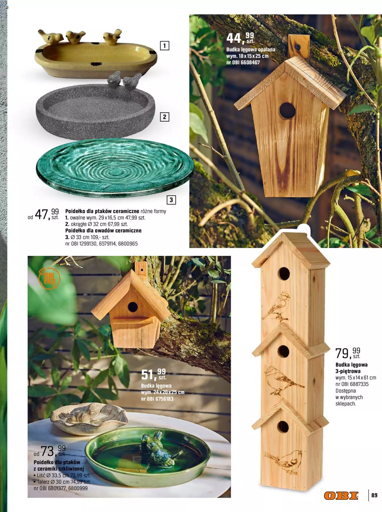OBI Katalog Ogród Taras Balkon gazetka ważna od 30.03.2022 do 31.08.2022 strona 89