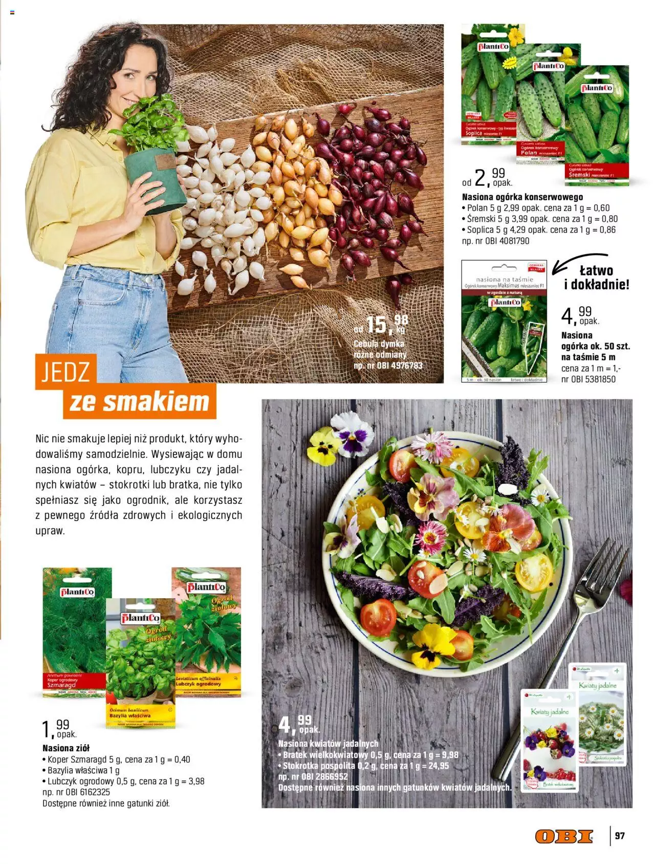 OBI Katalog Ogród Taras Balkon gazetka ważna od 30.03.2022 do 31.08.2022 strona 97