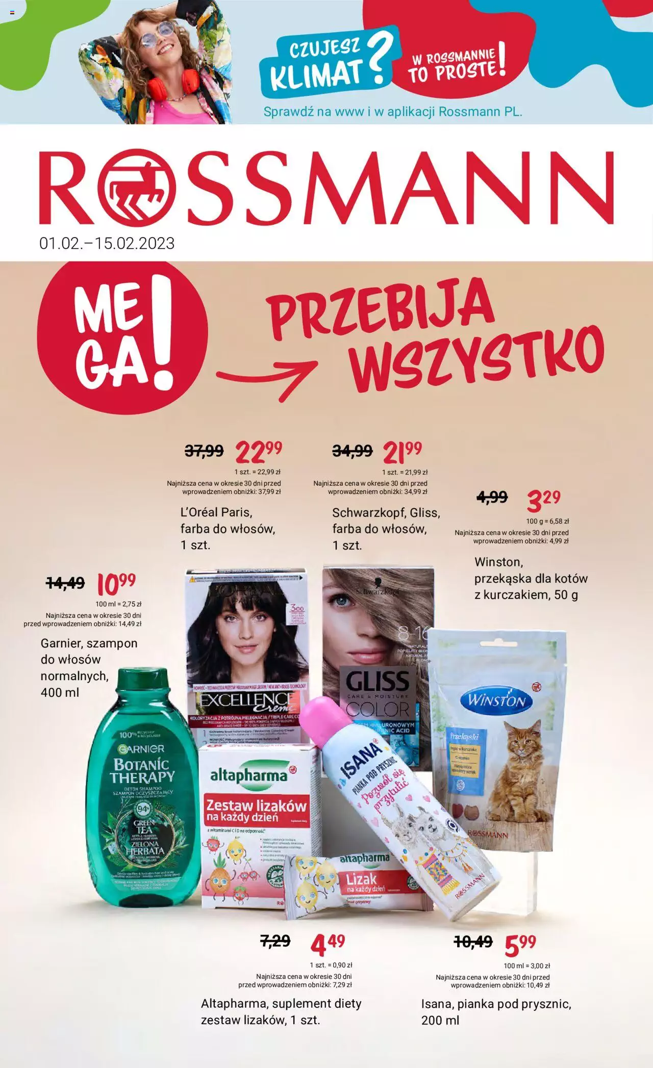 Rossmann Gazetka ważna od 01.02.2023 do 15.02.2023 strona 1