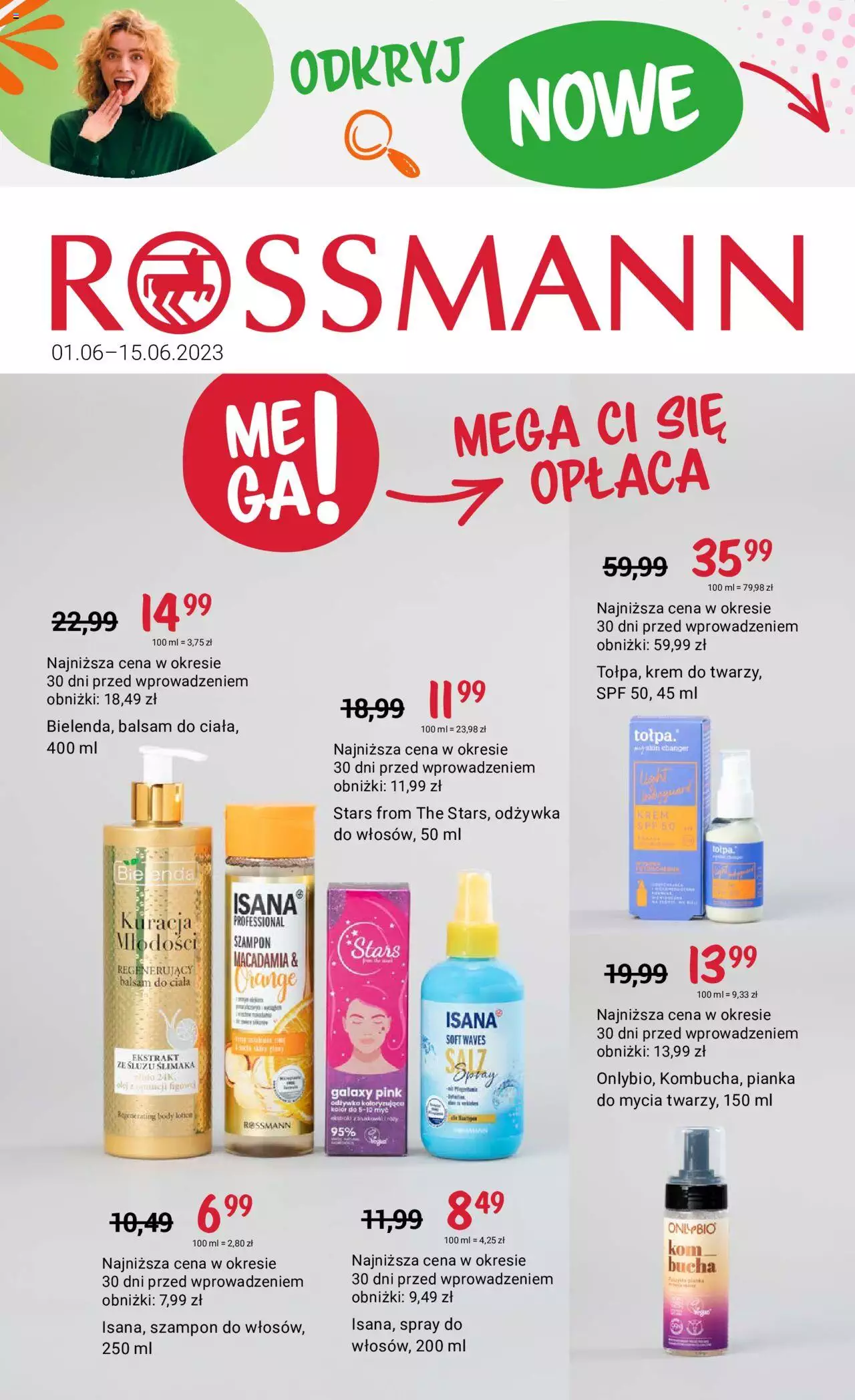 Rossmann gazetka ważna od 01.06.2023 do 15.06.2023 strona 1
