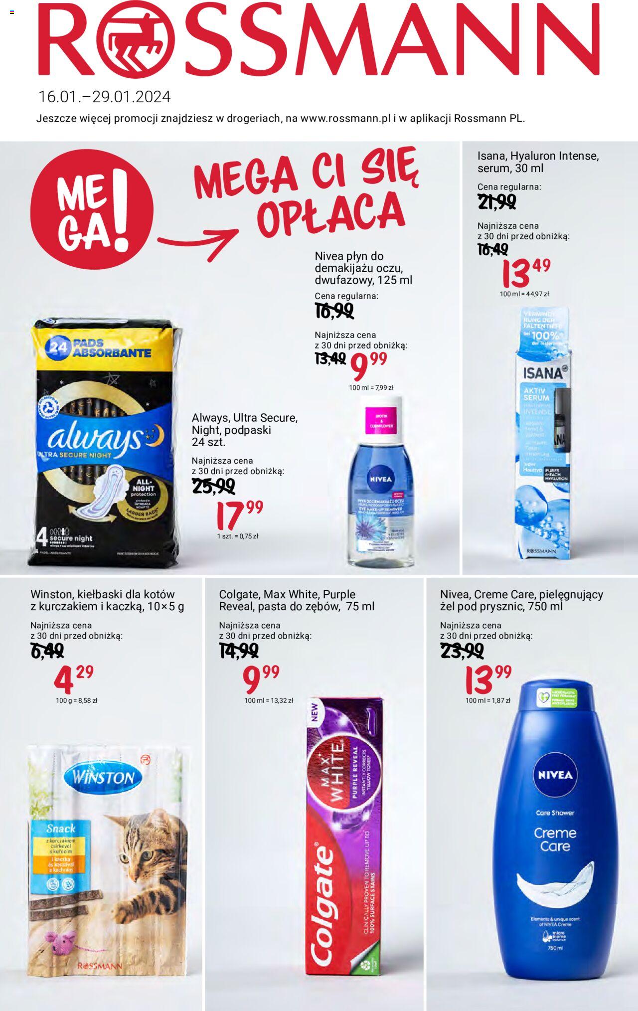 Rossmann gazetka ważna od 16.01.2024 do 29.01.2024 strona 1
