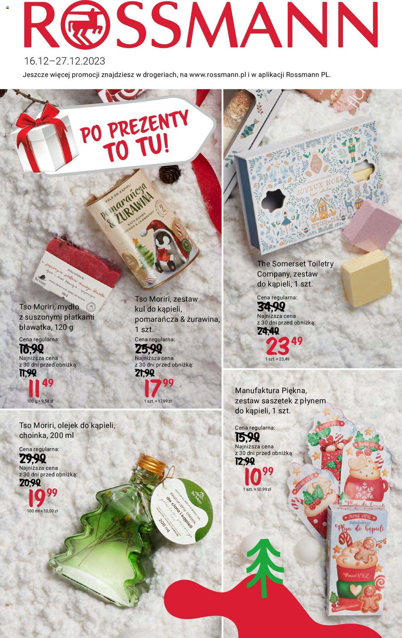 Rossmann gazetka ważna od  16.12.2023 do 27.12.2023 strona 1