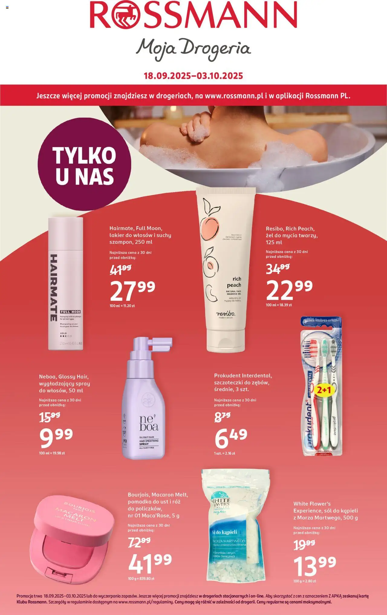 Rossmann gazetka ważna od 18.09.2025 do 03.10.2025 strona 1
