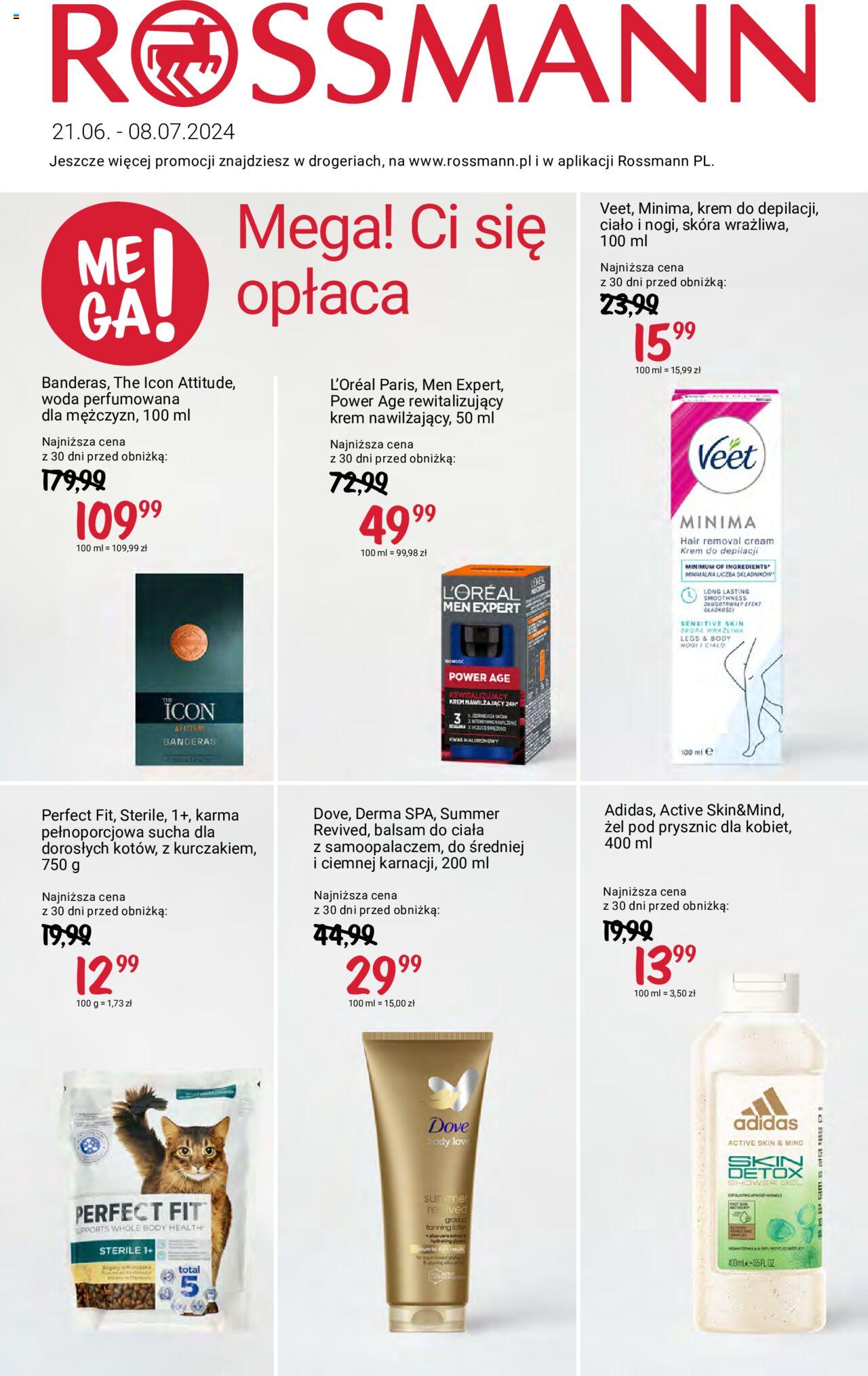 Rossmann gazetka ważna od  21.06.2024 do 08.07.2024 strona 1